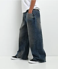 Empyre Kids Horse Power Blue Wash Ultra Wide Skate Jeans
