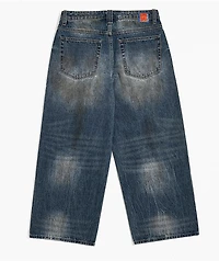 Empyre Kids Horse Power Blue Wash Ultra Wide Skate Jeans