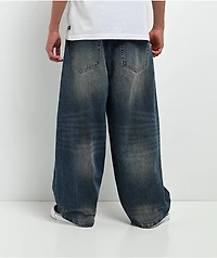 Empyre Kids Horse Power Blue Wash Ultra Wide Skate Jeans