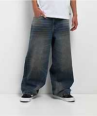 Empyre Kids Horse Power Blue Wash Ultra Wide Skate Jeans