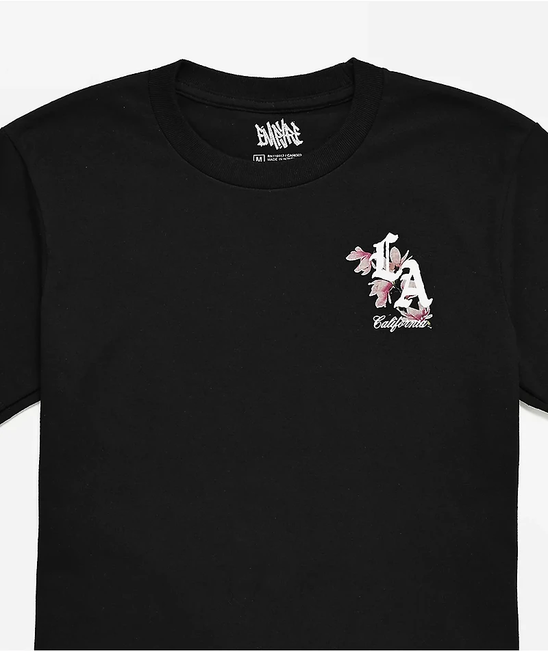 Empyre Kids LA Floral Black T-Shirt