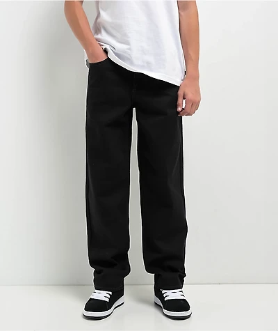 Empyre Kids Loose Fit Black Denim Skate Pants