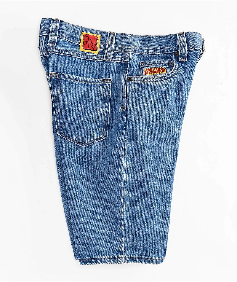 Empyre Kids Loose Fit Blue Denim Skate Shorts
