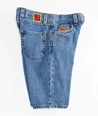 Empyre Kids Loose Fit Blue Denim Skate Shorts