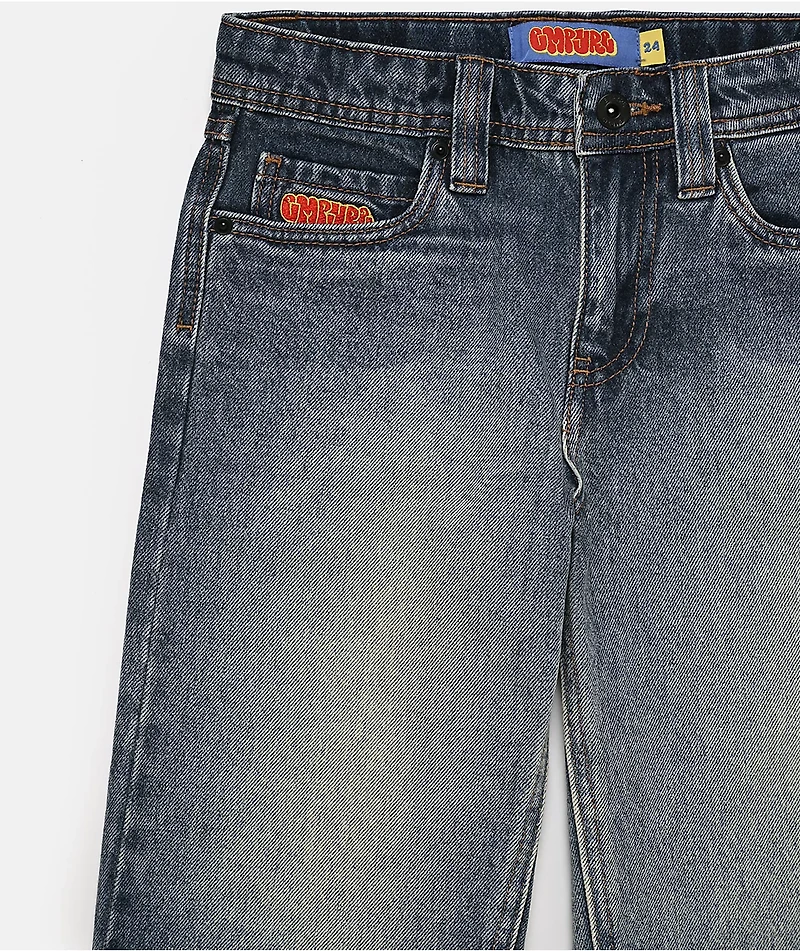 Empyre Kids Loose Fit Spin Blue Skate Shorts