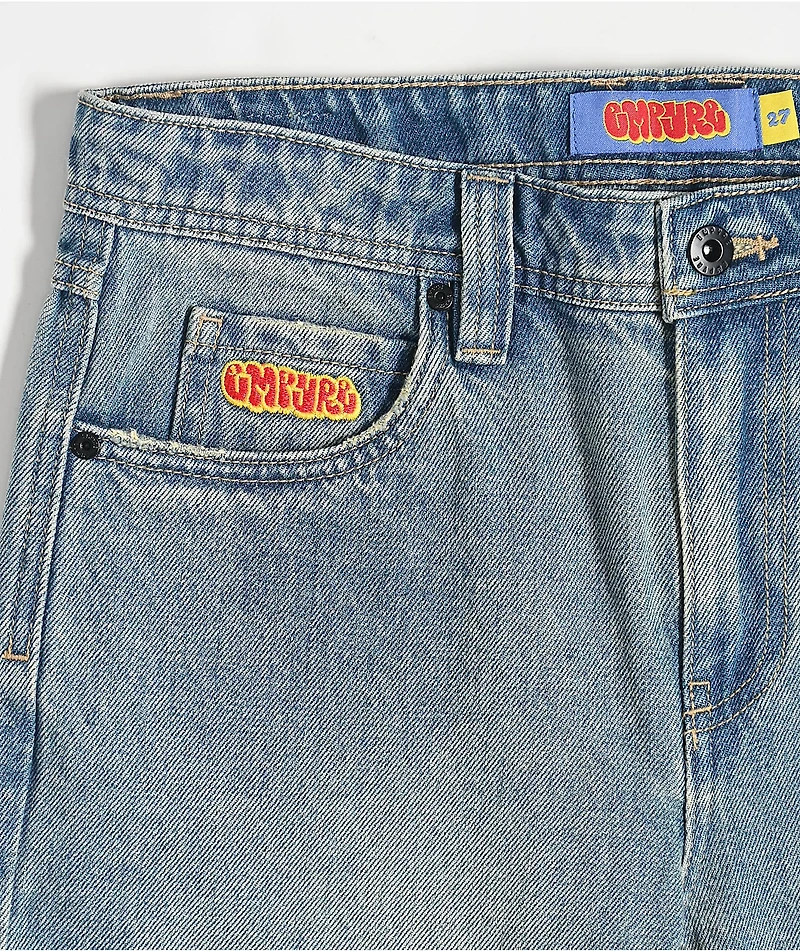 Empyre Kids Ollie Blue Wash Loose Fit Skate Jeans