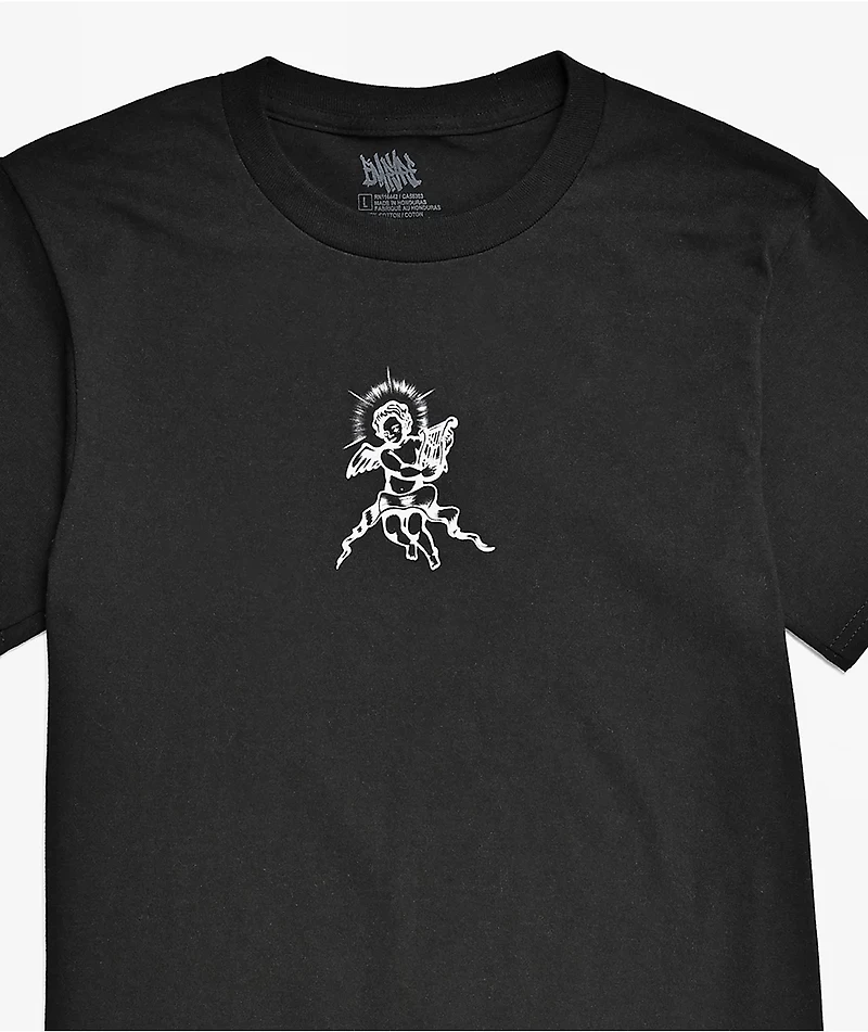 Empyre Kids Rose Cherub Black T-Shirt