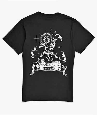 Empyre Kids Rose Cherub Black T-Shirt