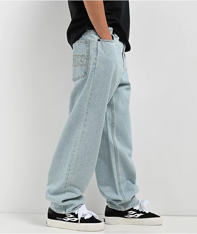 Empyre Kids SK8 Ultra Loose Fit Colby Light Blue Denim Skate Jeans
