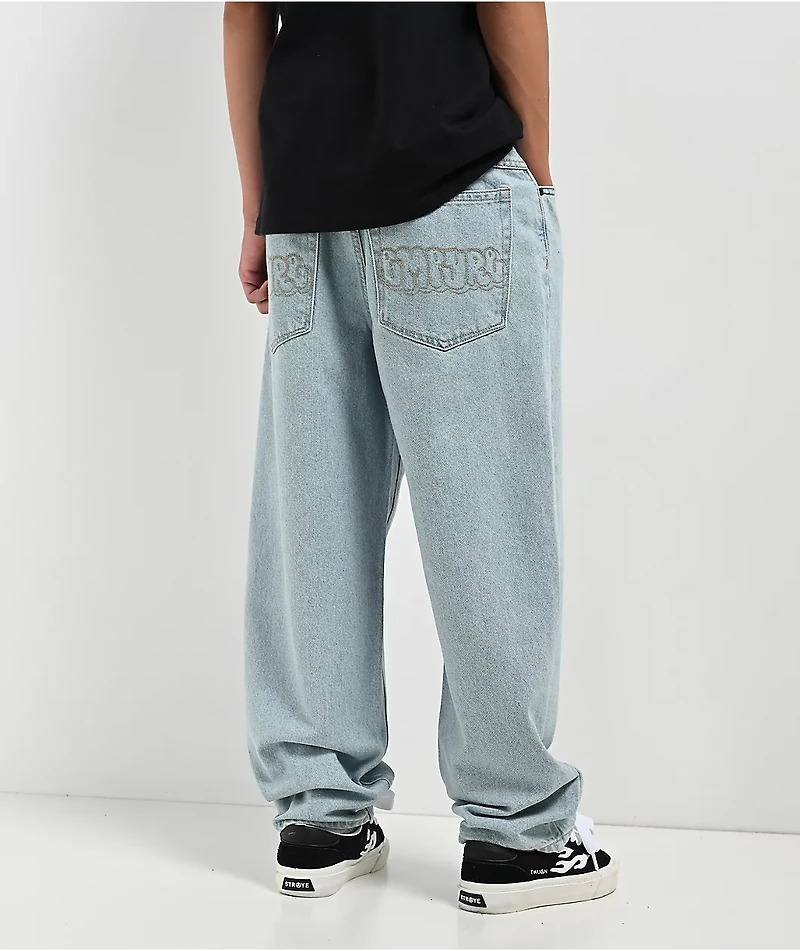 Empyre Kids SK8 Ultra Loose Fit Colby Light Blue Denim Skate Jeans