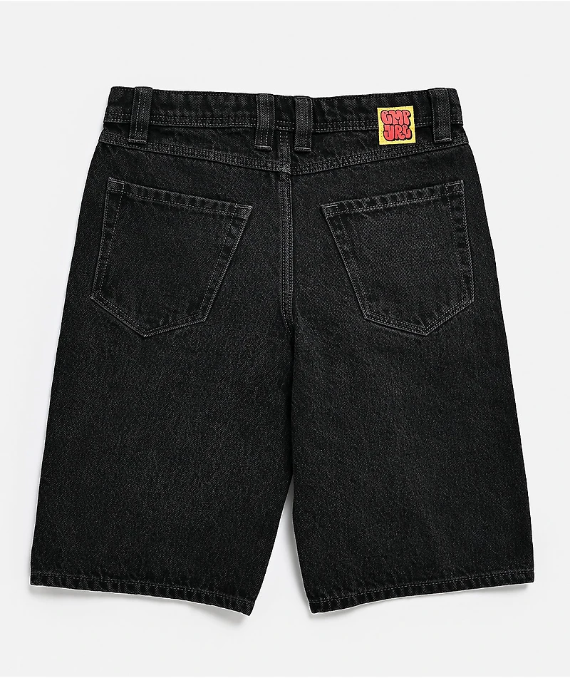 Empyre Kids Schmutz Black Wash Loose Fit Skate Shorts