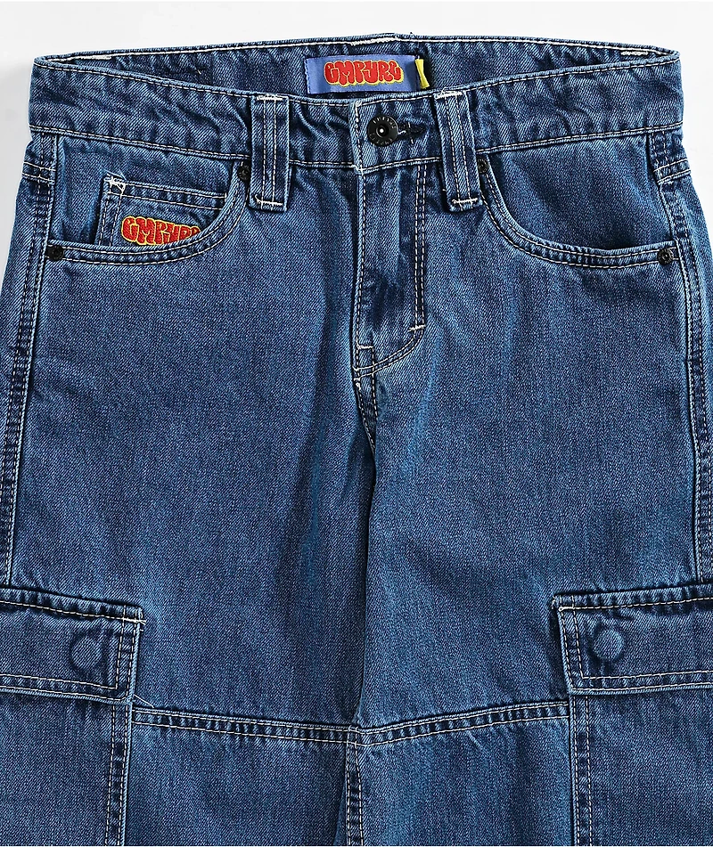 Empyre Kids Skate Blue Cargo Denim Jeans