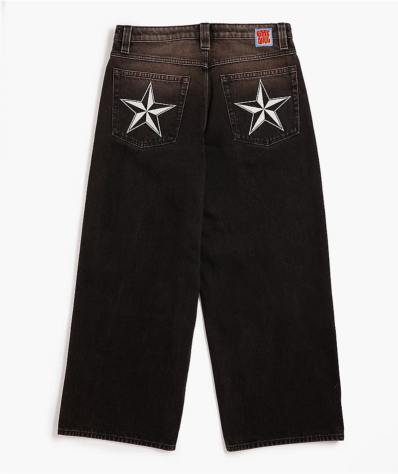 Empyre Kids Star Grip Wash Ultra Wide Skate Jeans