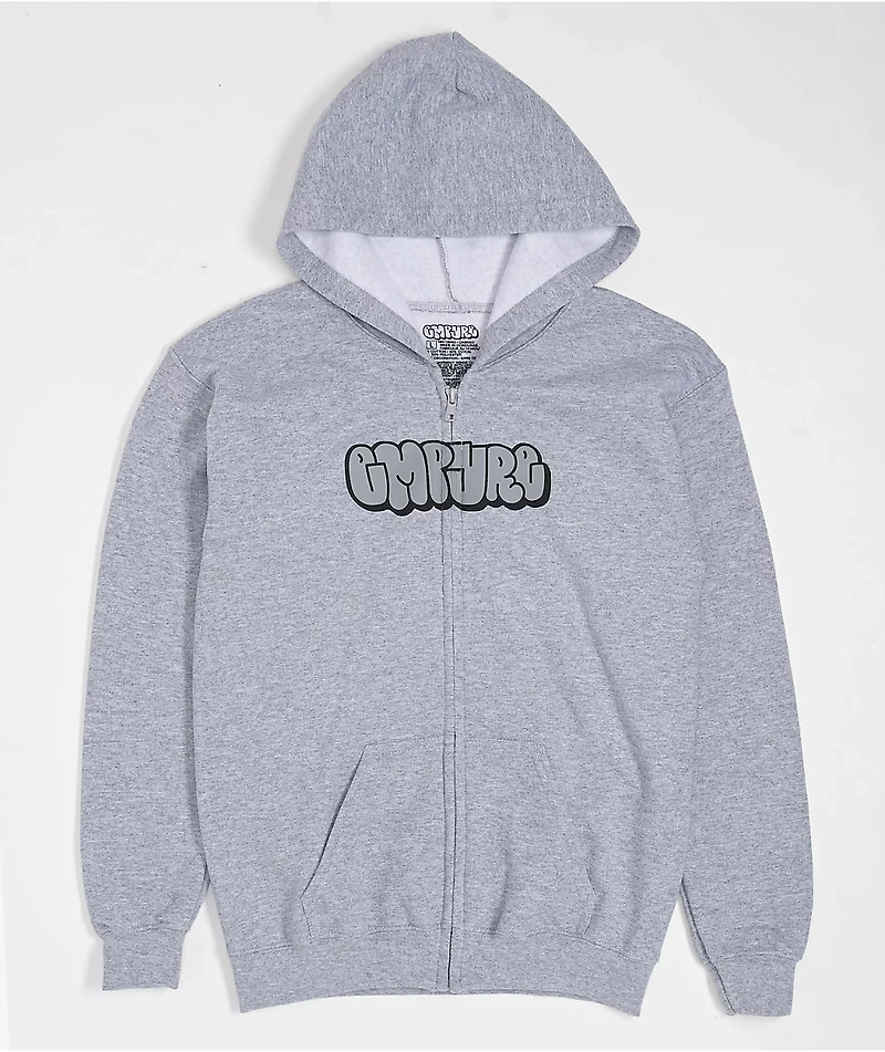 Empyre Kids Yolked Grey Zip Hoodie