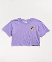 Empyre Kipsy Flower Purple Crop T-Shirt