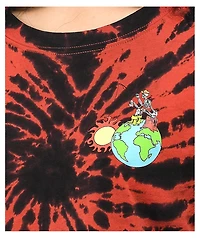 Empyre Kipsy Reel Sunshine Red Tie Dye Crop T-Shirt