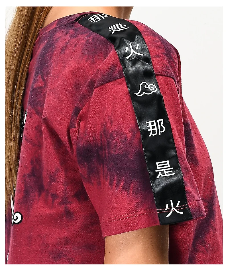 Empyre Kipsy Tape Red Tie Dye Crop T-Shirt