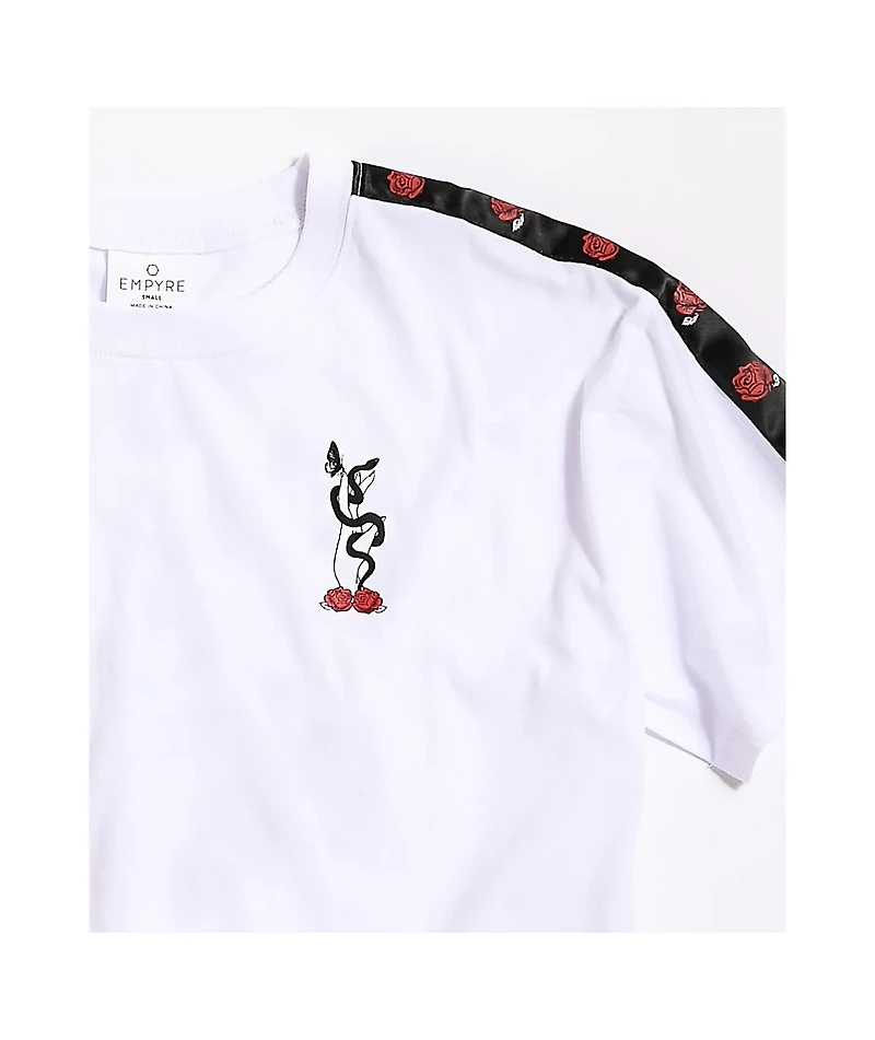 Empyre Kipsy Taping White Crop T-Shirt