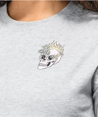 Empyre Kipsy Tough Truths Heather Grey Crop T-Shirt