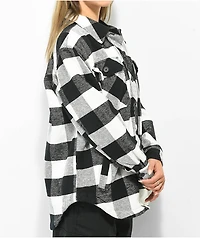 Empyre Kiva Black & White Brushed Plaid Jacket