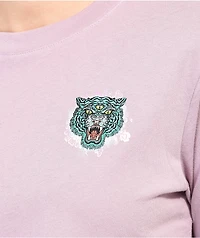 Empyre Kode Tiger Pink Long Sleeve Crop T-Shirt