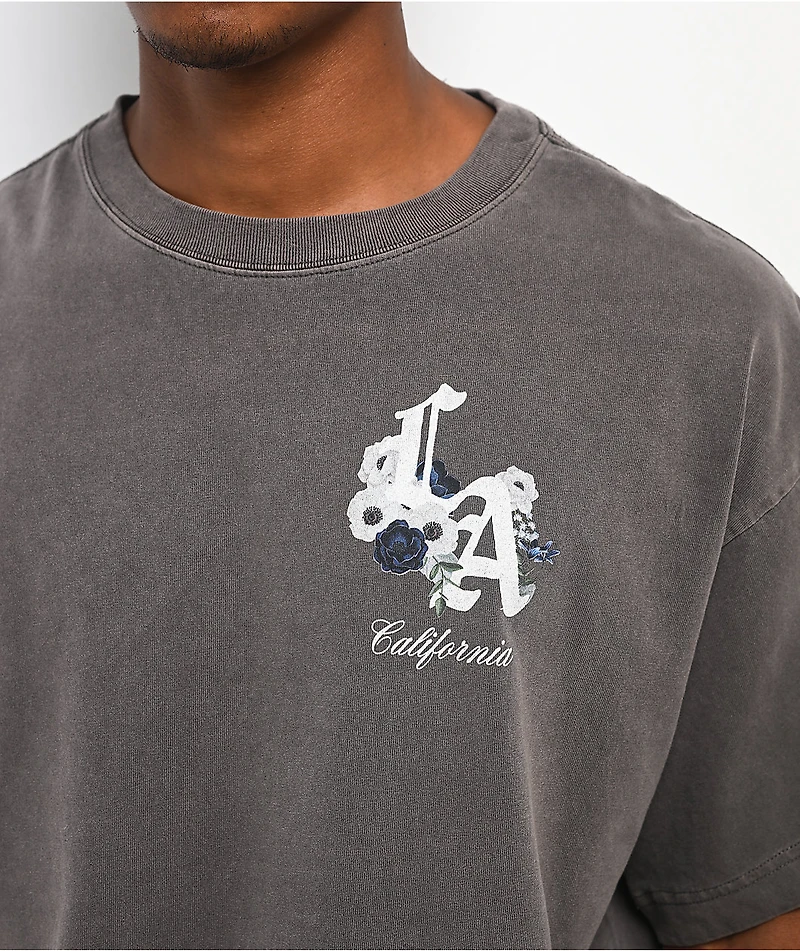Empyre LA Floral Grey Wash T-Shirt