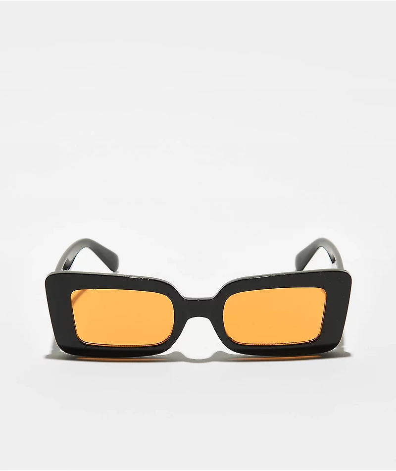 Empyre Lana Black Oversized Square Sunglasses