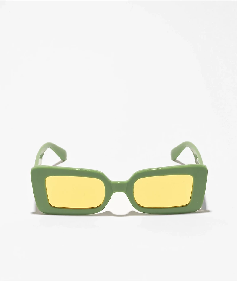 Empyre Lana Green & Yellow Sunglasses