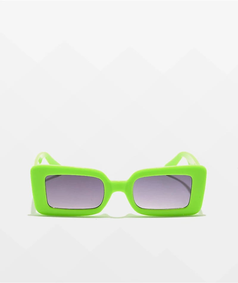 Empyre Lana Green Oversized Square Sunglasses
