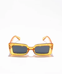 Empyre Lana Orange Oversized Square Sunglasses