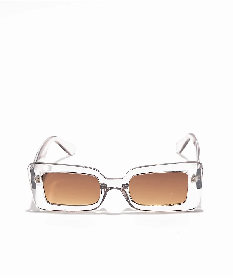 Empyre Lana Silver Rectangle Sunglasses