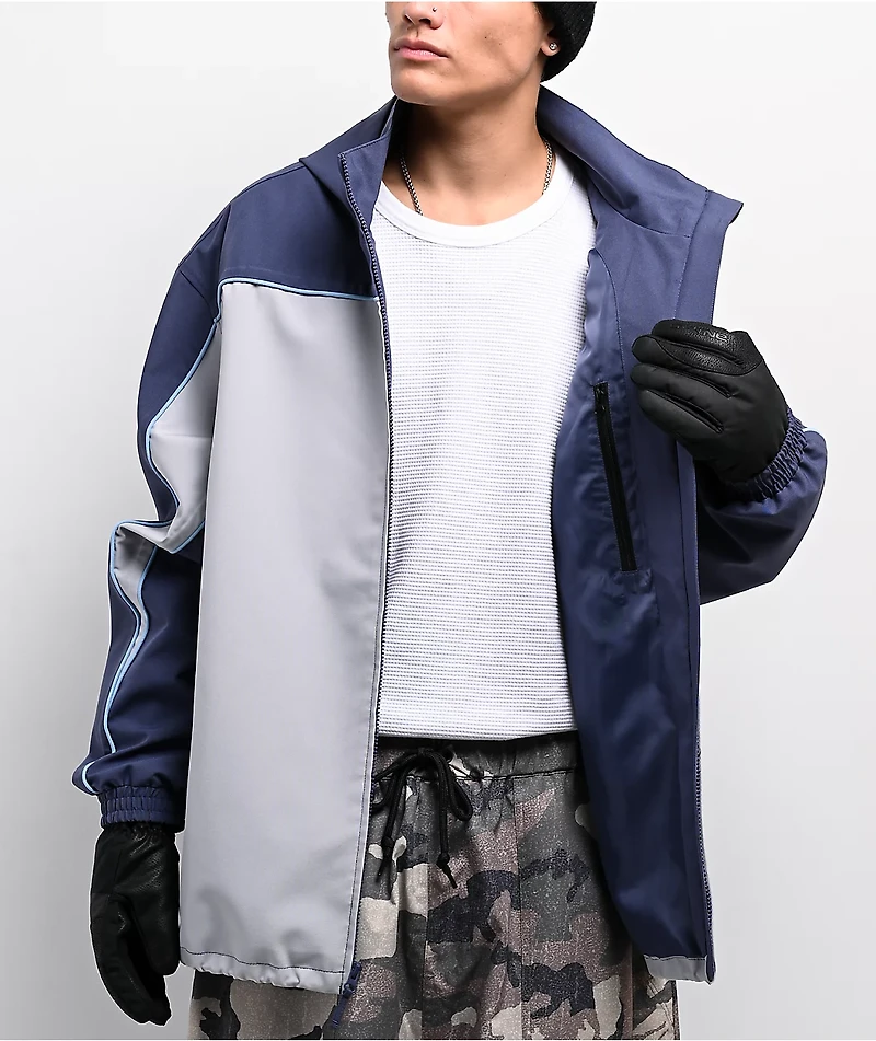 Empyre Langley Blue & Grey 10K Snowboard Jacket