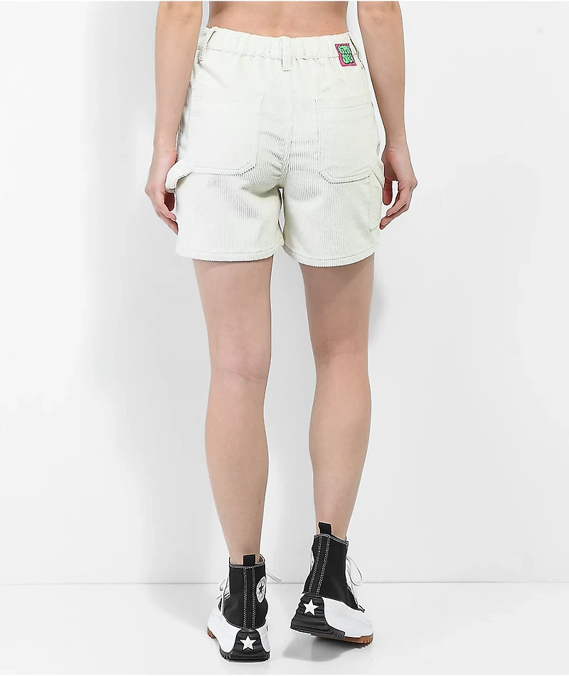 Empyre Laurel Cream Corduroy Carpenter Skate Shorts