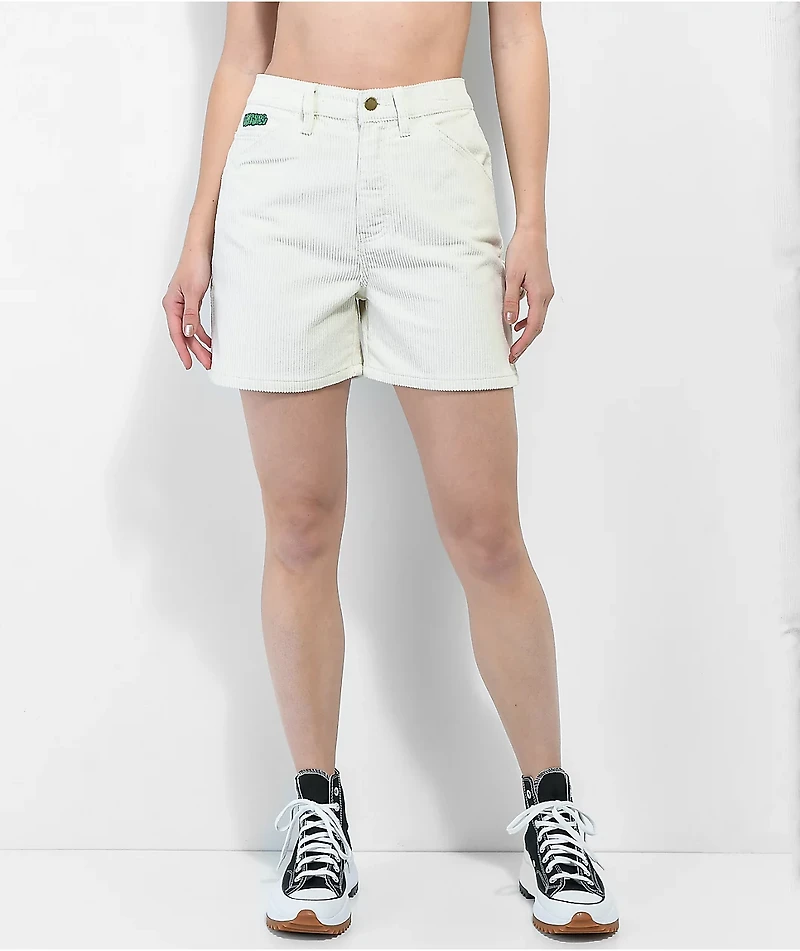 Empyre Laurel Cream Corduroy Carpenter Skate Shorts