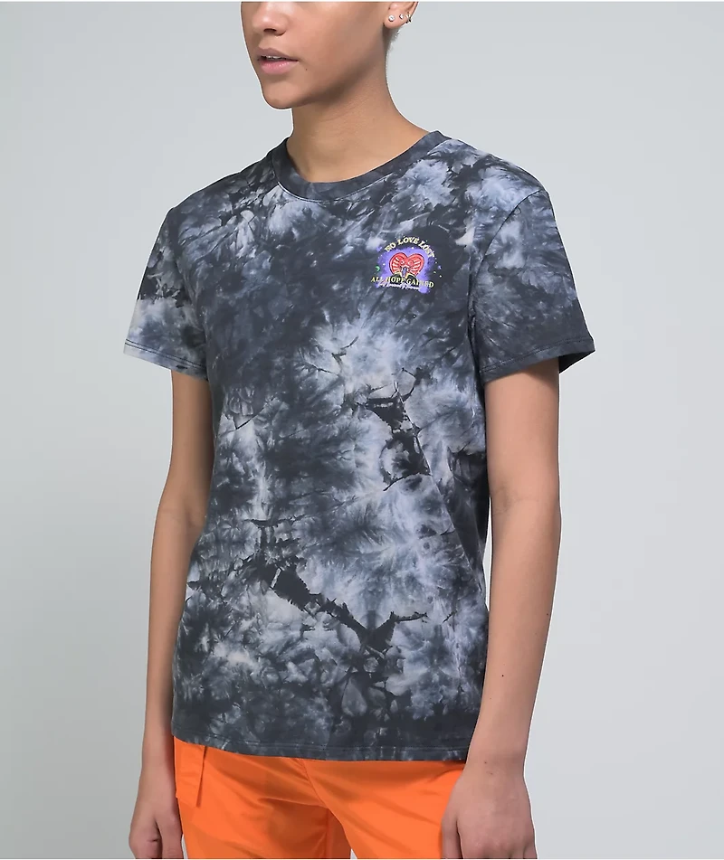 Empyre Laynie Skull Black & Grey Tie Dye T-Shirt