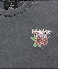 Empyre Laynie Skulls Grey Mineral Wash T-Shirt