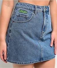 Empyre Leah Billie Wash Blue Denim Skirt