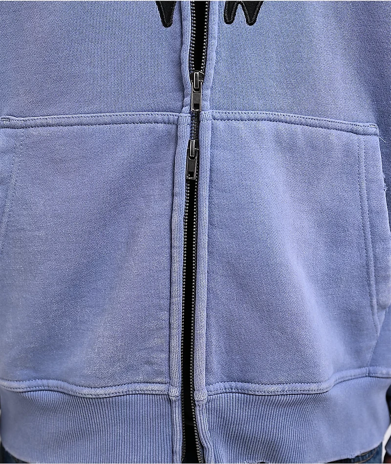 Empyre Leg Cramp Blue Zip Hoodie