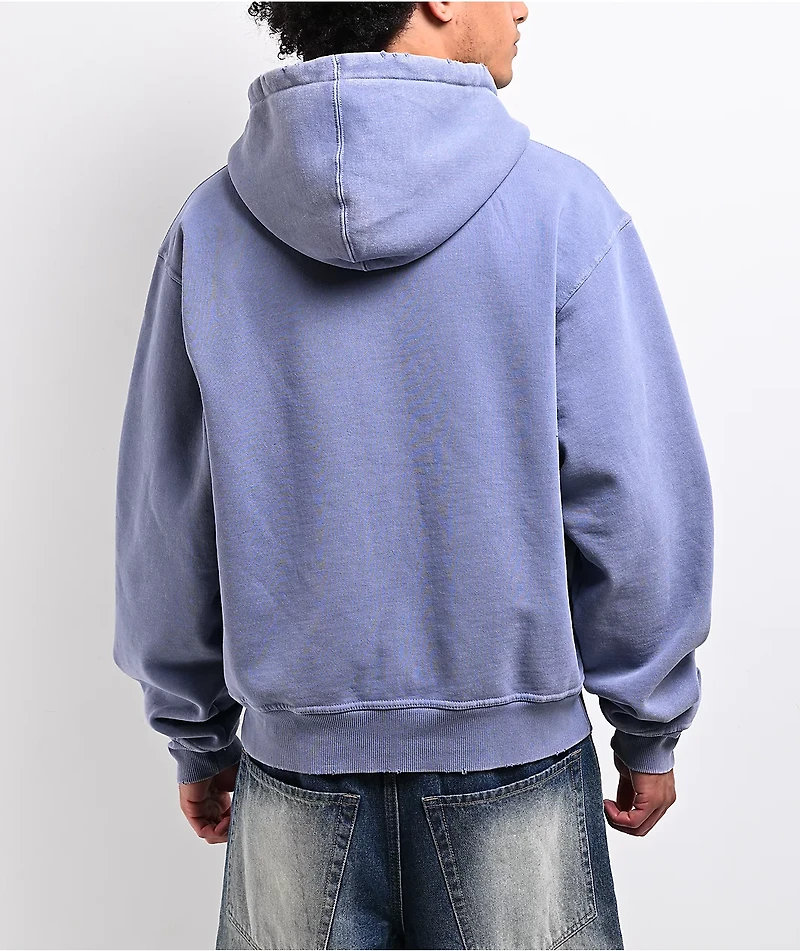 Empyre Leg Cramp Blue Zip Hoodie