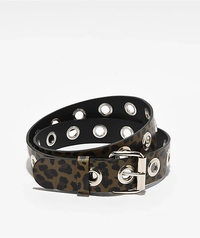 Empyre Leopard Grommet Belt