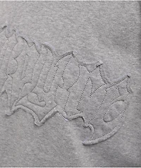 Empyre Lia Off Shoulder Applique Grey Crewneck Sweatshirt