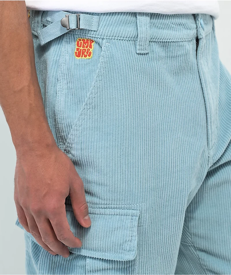 Empyre Light Blue Corduroy Cargo Skate Pants