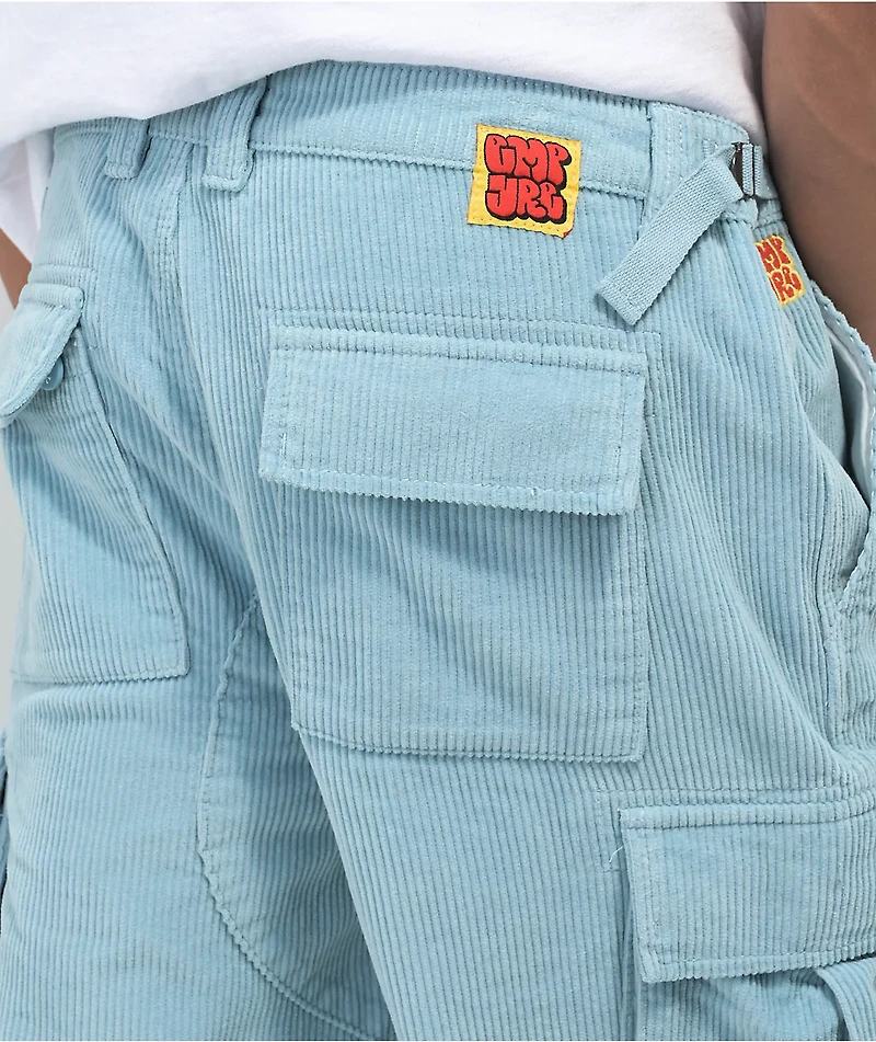 Empyre Light Blue Corduroy Cargo Skate Pants