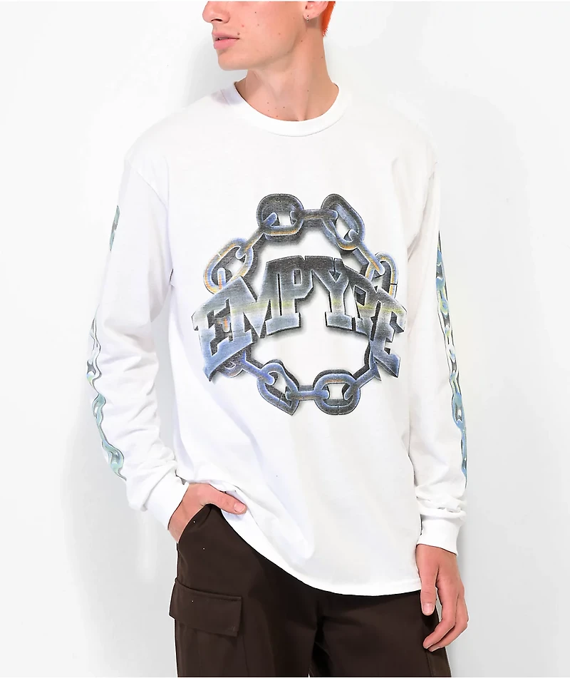 Empyre Link Up White Long Sleeve T-Shirt