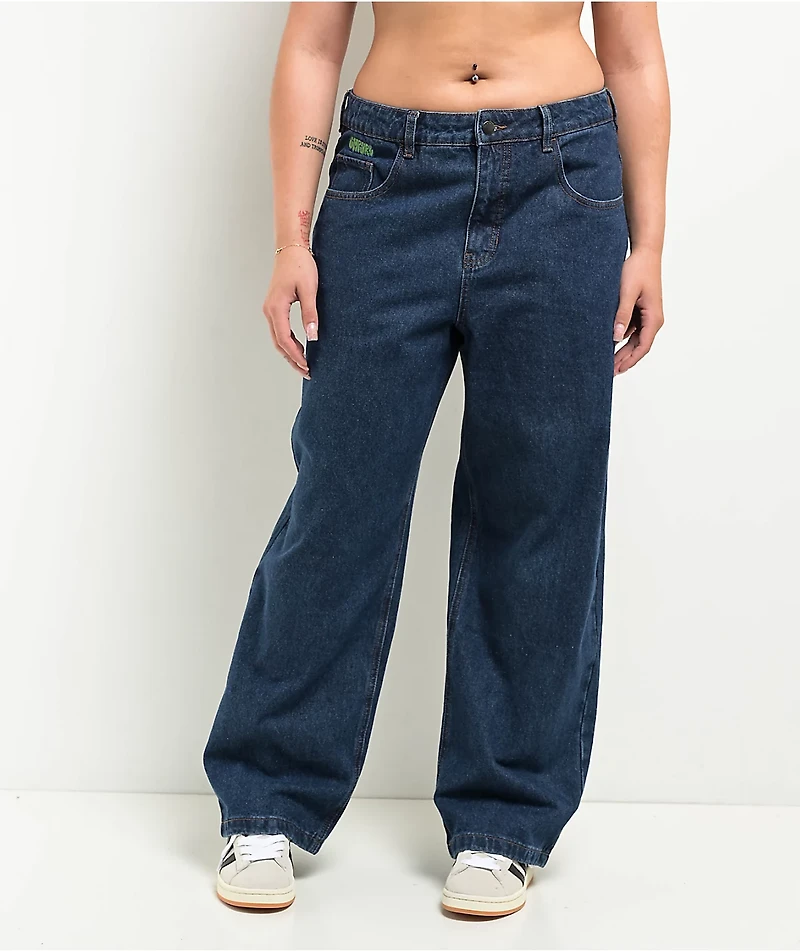 Empyre Loiter Blue Straight Leg Jeans