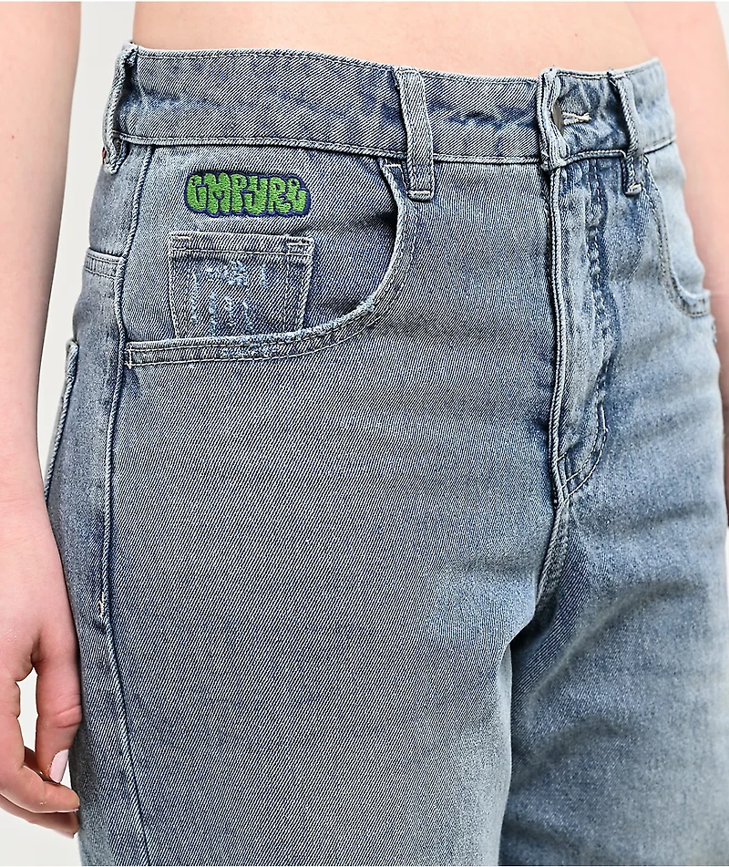 Empyre Loiter Slouchy Parkway Blue Wash Straight Leg Jeans