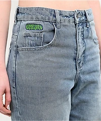 Empyre Loiter Slouchy Parkway Blue Wash Straight Leg Jeans