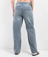 Empyre Loiter Slouchy Parkway Blue Wash Straight Leg Jeans