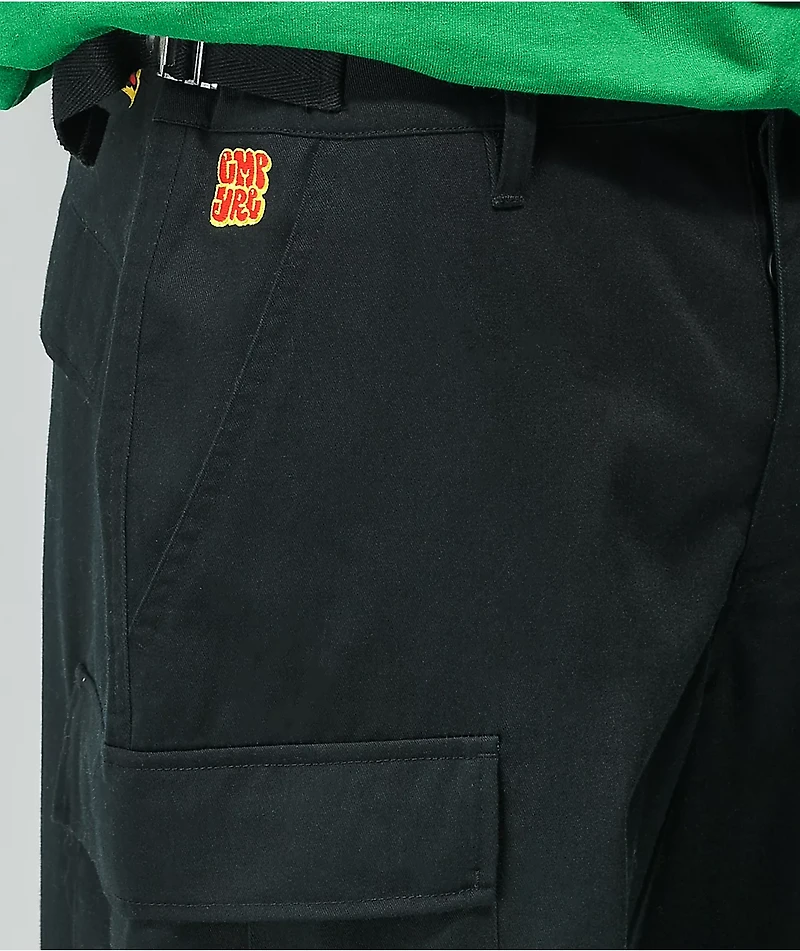 Empyre Loose Fit Black Cargo Skate Pants
