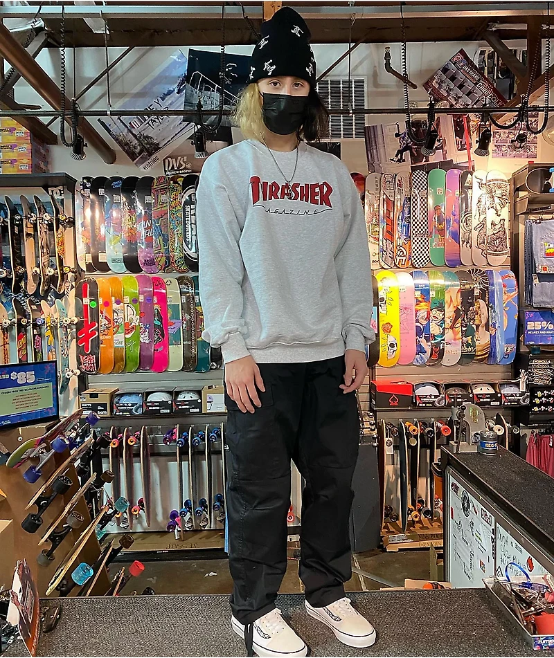 Empyre Loose Fit Black Cargo Skate Pants